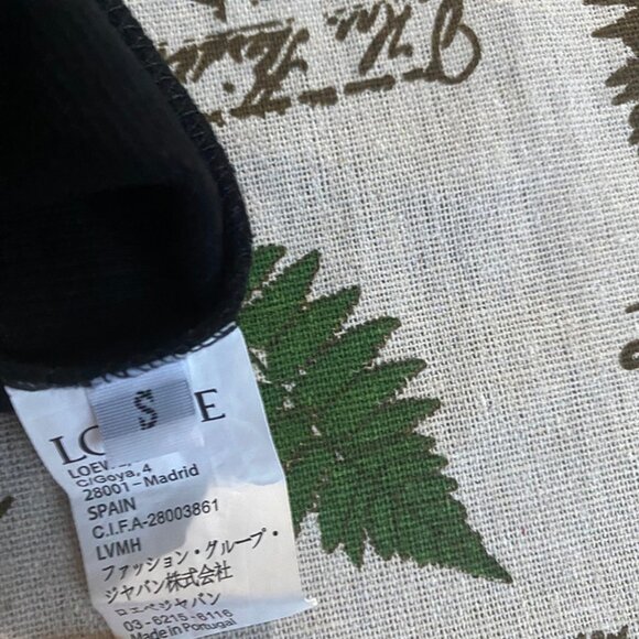 LOEWE Black Cotton Sleeveless Top - Picture 6 of 6